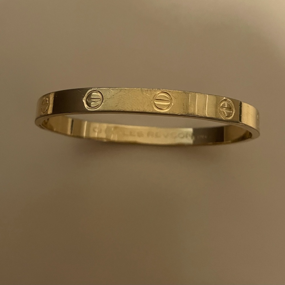 “SOLD” Cartier by Charles Revson gold plated bracelet